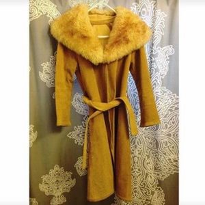 Vintage Suede and Shearling Coat